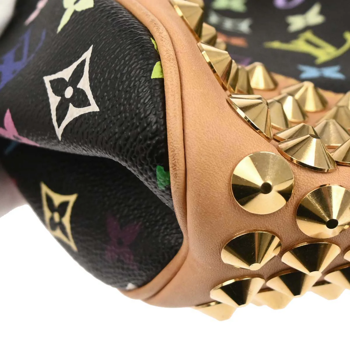 Louis Vuitton 2010 Black Monogram Multicolor Chrissie MM Handbag M40310 - Image 4