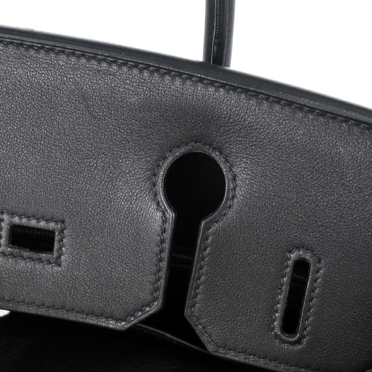 Hermes Black Swift Birkin 30 Handbag - Image 7