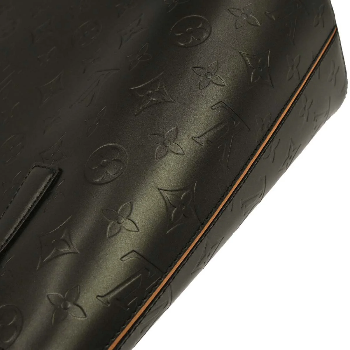Louis Vuitton 2002 Black Monogram Mat Stockton Tote Handbag M55112 - Image 4