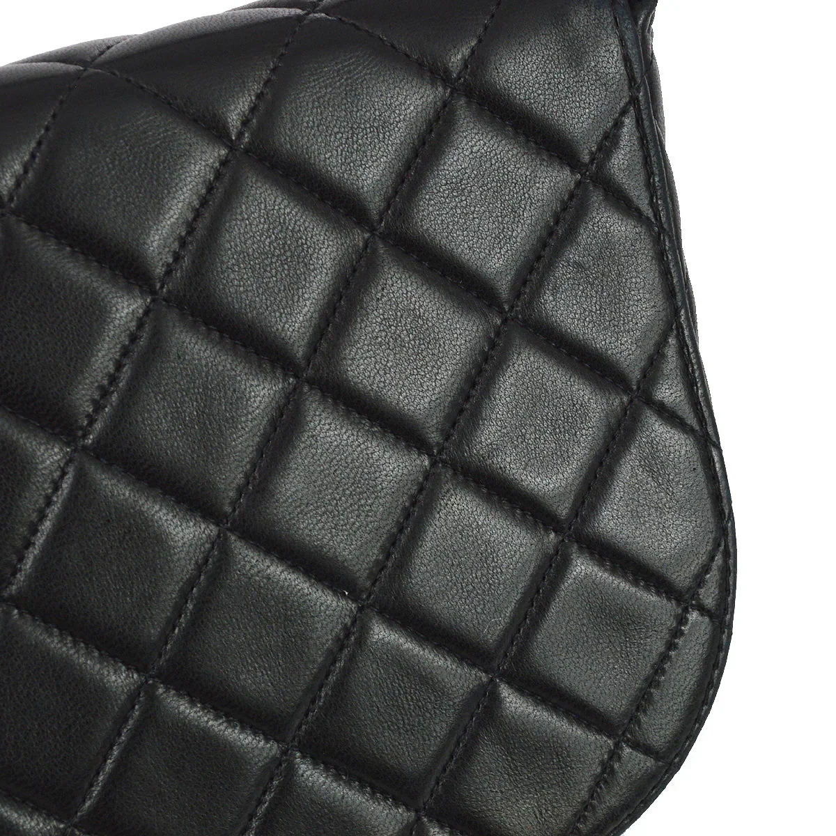 Chanel 1991-1997 Black Lambskin Handbag - Image 3