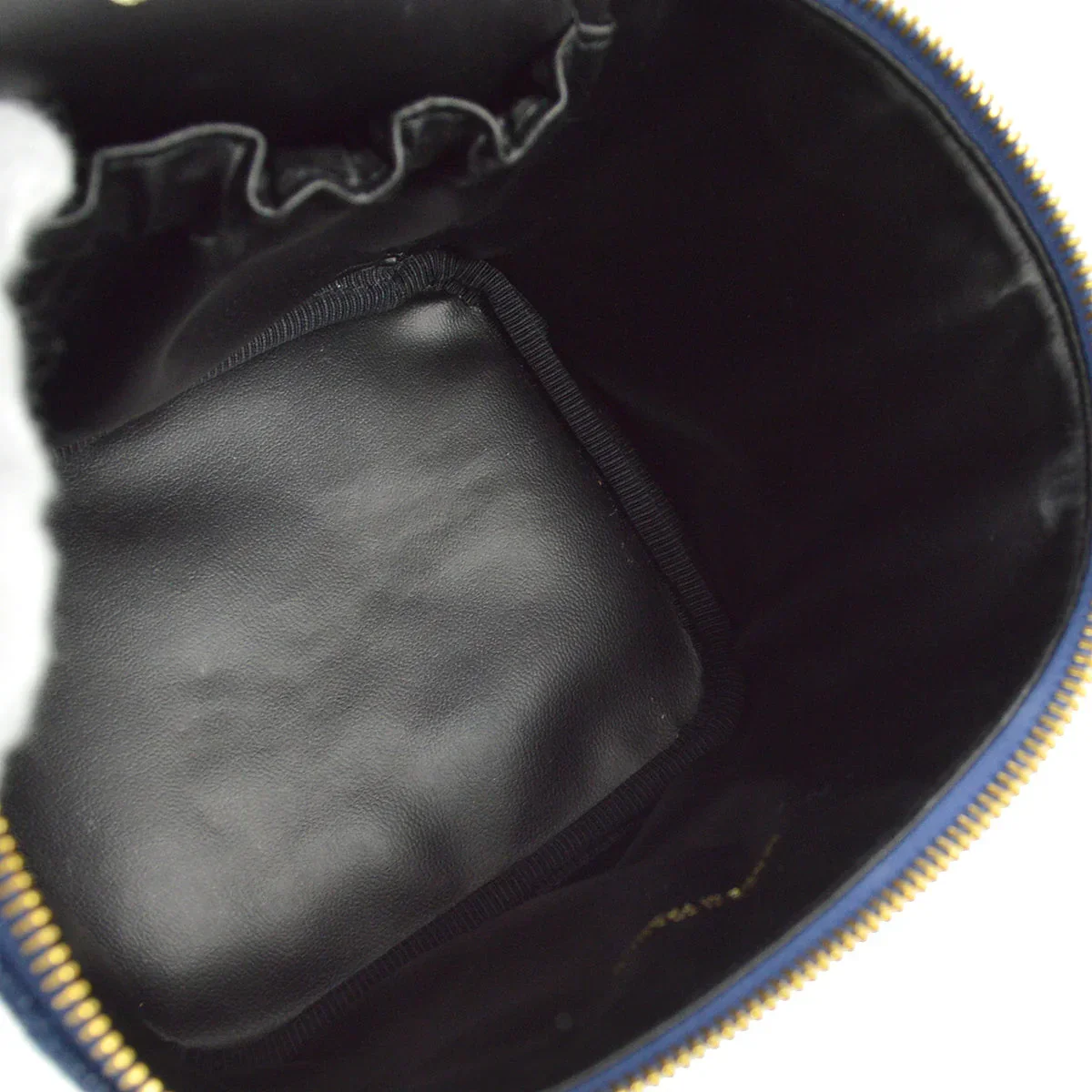 Chanel 1996-1997 Blue Denim Timeless Vanity Handbag - Image 8
