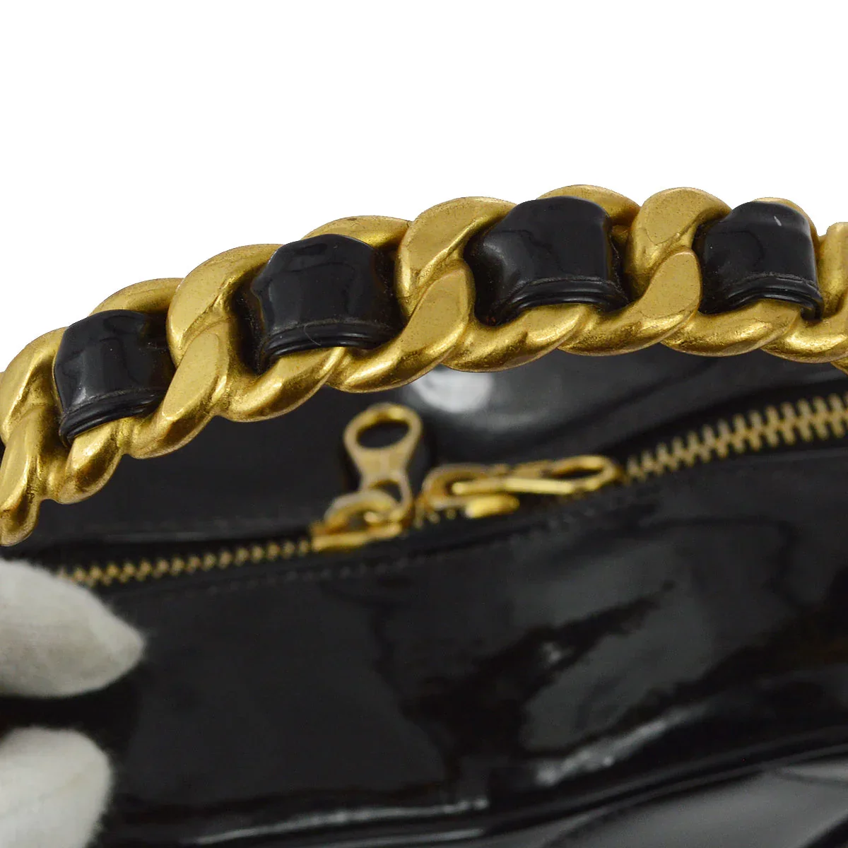 Chanel 1994-1996 Black Heart Vanity Handbag - Image 3