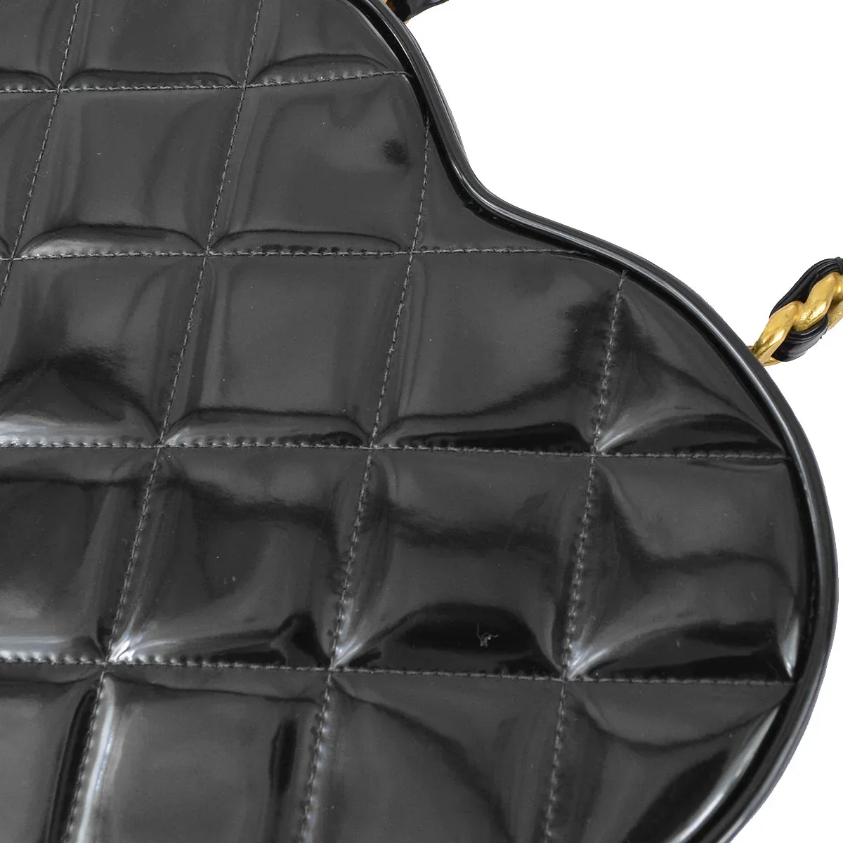 Chanel 1994-1996 Black Heart Vanity Handbag - Image 7