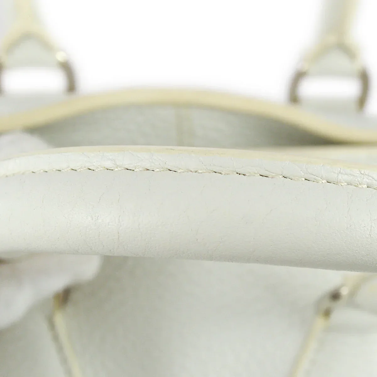 Hermes 2009 White Clemence Pursangle 31 - Image 6