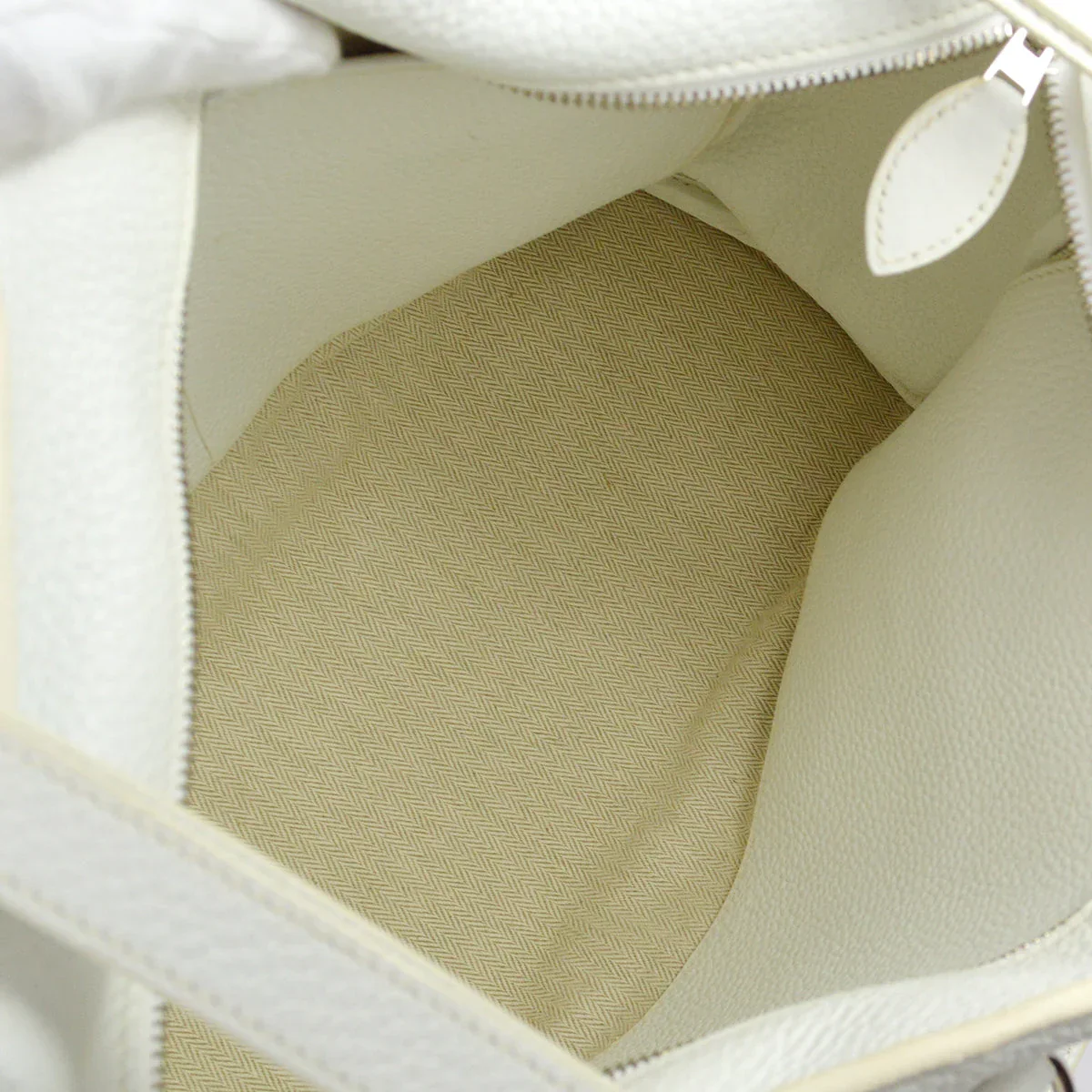 Hermes 2009 White Clemence Pursangle 31 - Image 8