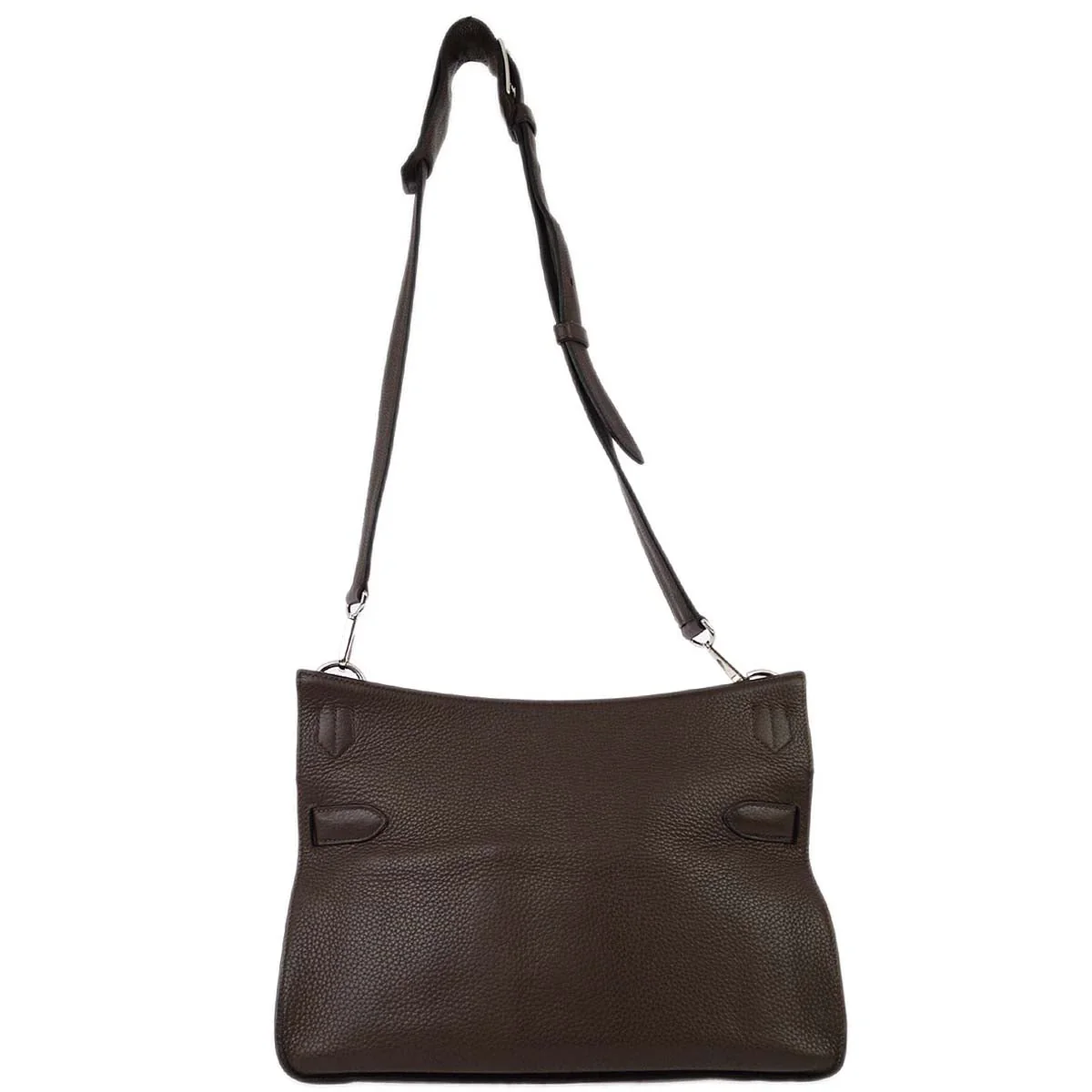 Hermes 2009 Chocolat Taurillon Clemence Jypsiere 34 Shoulder Bag - Image 2