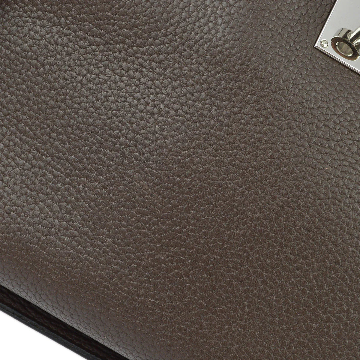 Hermes 2009 Chocolat Taurillon Clemence Jypsiere 34 Shoulder Bag - Image 3