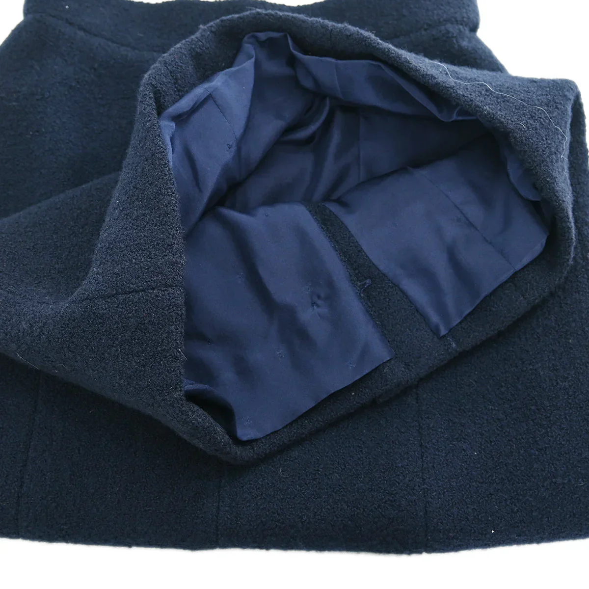 Chanel 1993 Setup Suit Jacket Skirt Navy 93P #36 - Image 8