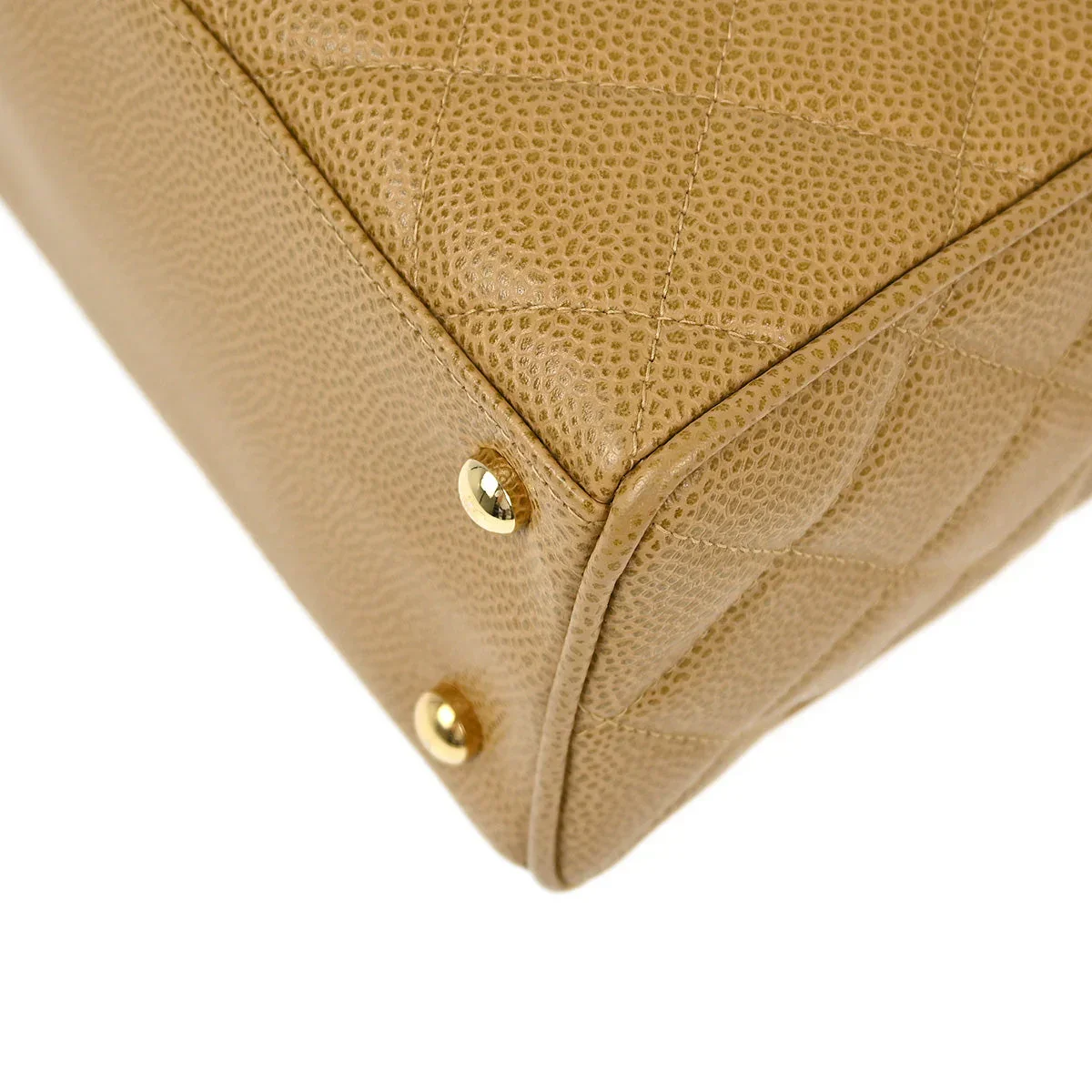 Chanel Beige Caviar Bowling Bag 27 - Image 3
