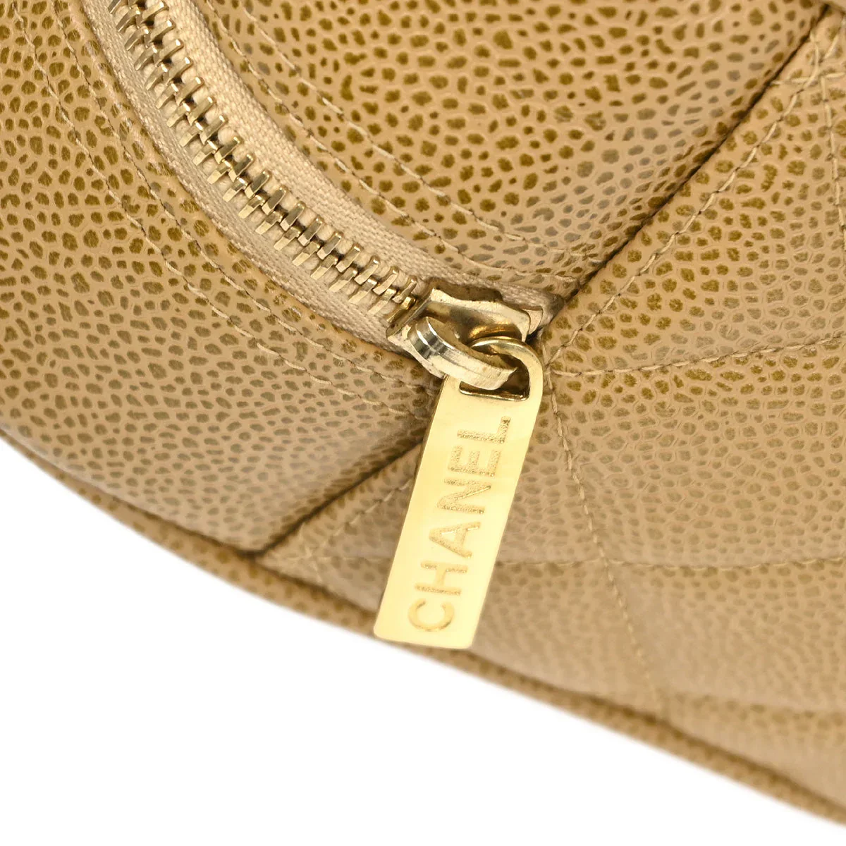 Chanel Beige Caviar Bowling Bag 27 - Image 6