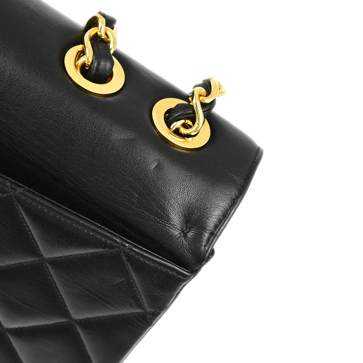 Chanel Black Lambskin Maxi Classic Flap Shoulder Bag - Image 6