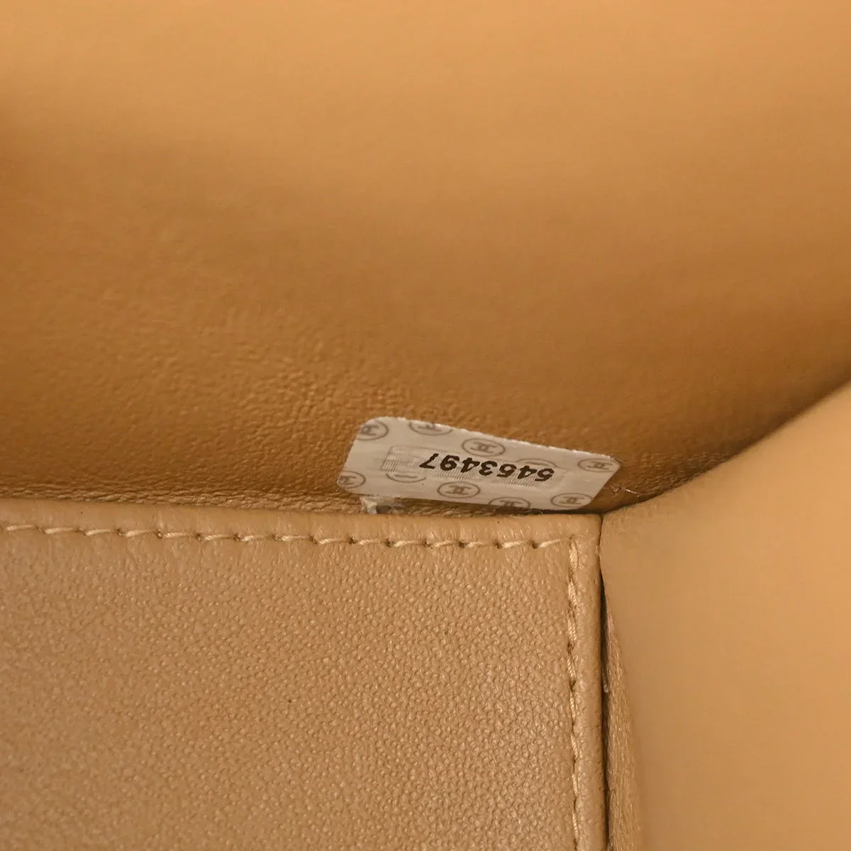 Chanel Beige Caviar Medium Classic Single Flap Shoulder Bag - Image 10