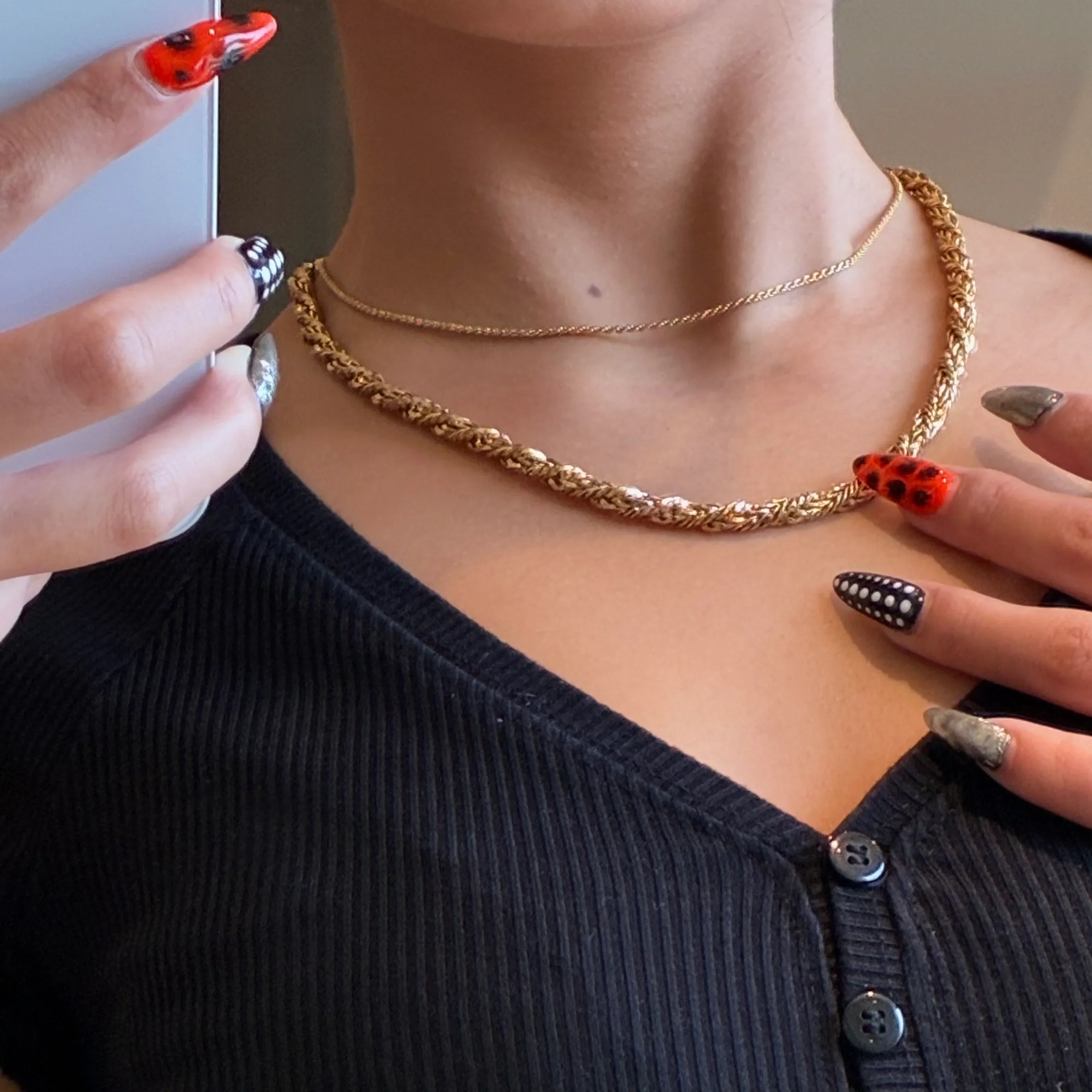 Christian Dior Chain Necklace Gold - Image 2