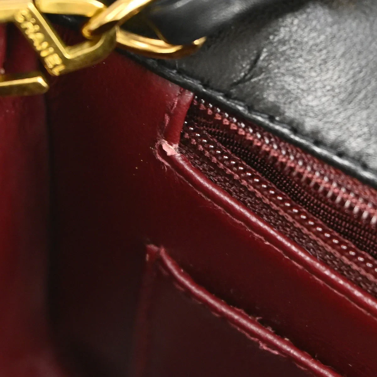 Chanel Black Lambskin Small Diana Shoulder Bag - Image 10