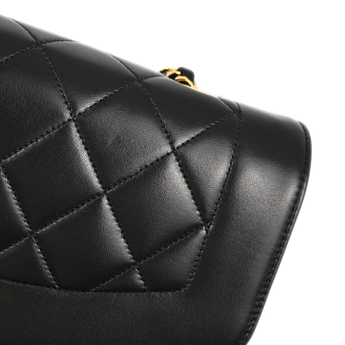 Chanel Black Lambskin Small Diana Shoulder Bag - Image 6