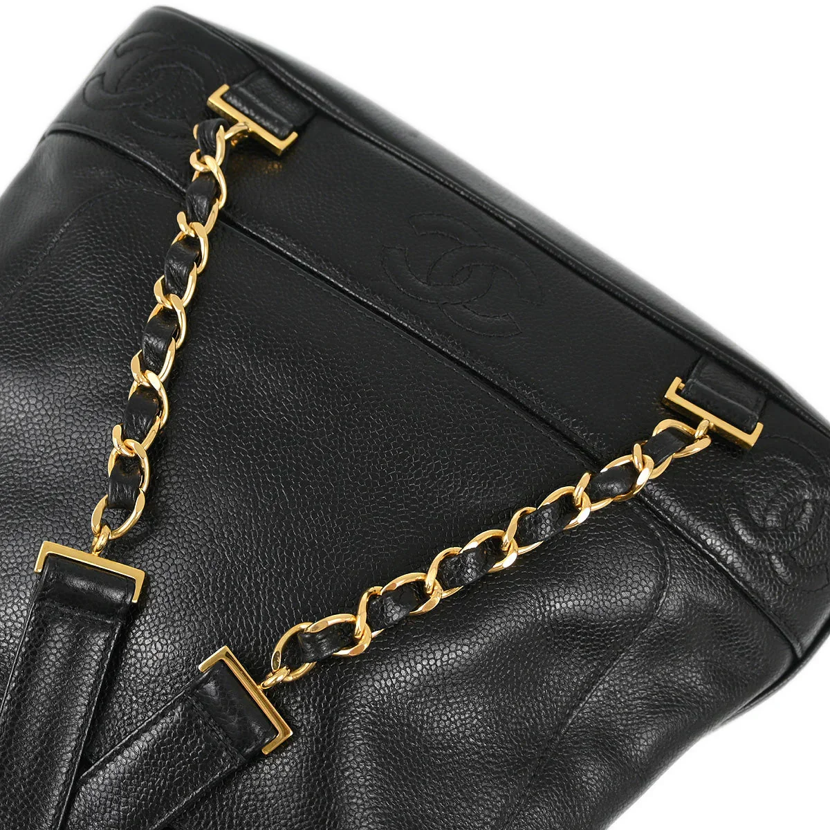 Chanel Black Caviar Triple CC Backpack - Image 5