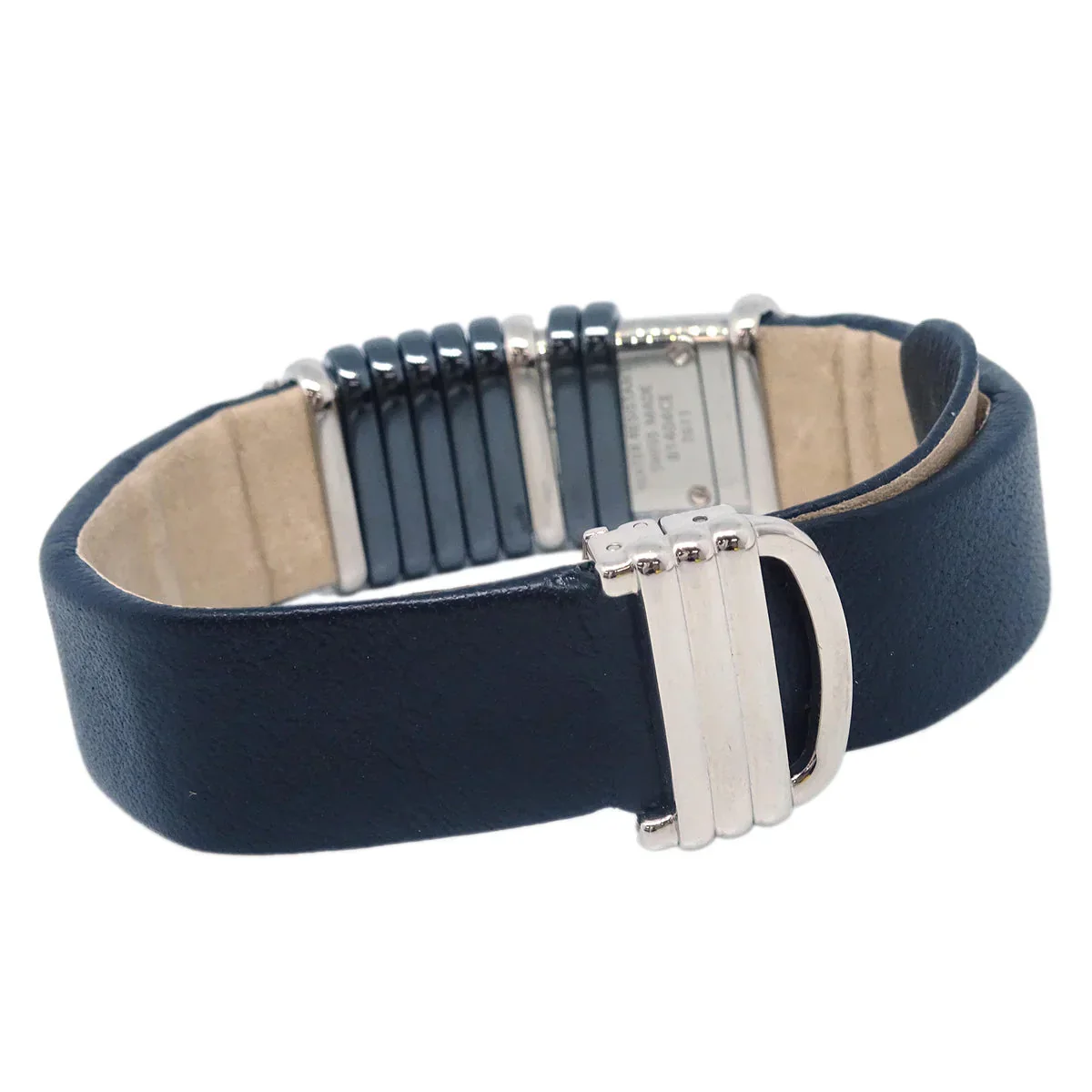Cartier Ref.2611 Declaration Quartz Watch SS 18KWG Diamond Black - Image 3