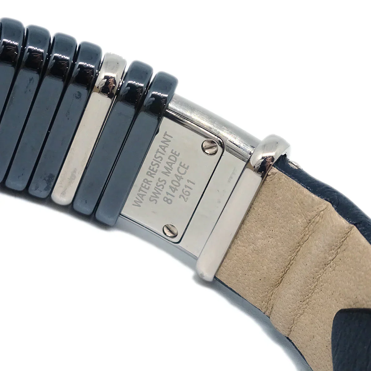 Cartier Ref.2611 Declaration Quartz Watch SS 18KWG Diamond Black - Image 7