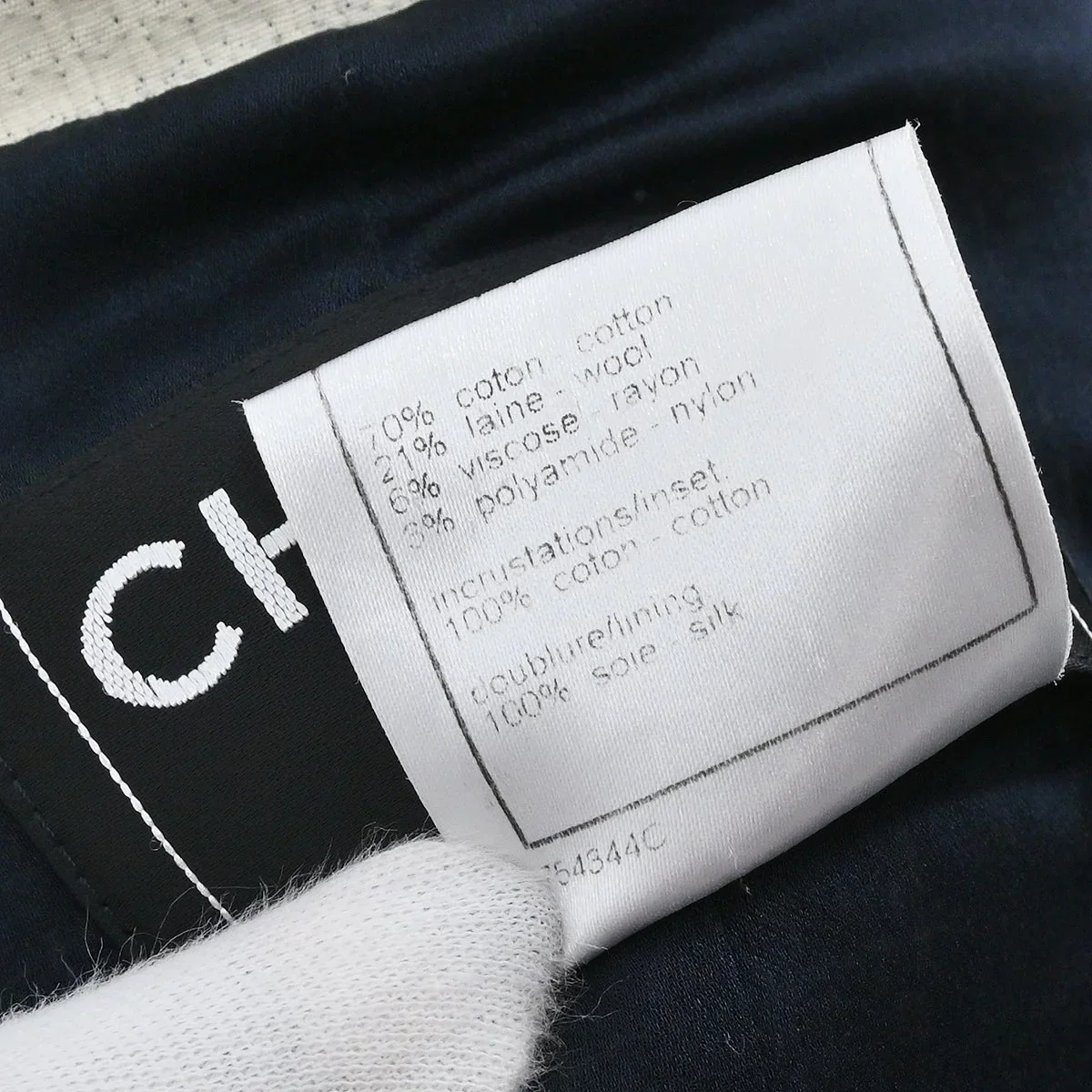 Chanel 2006 Single Breasted Jacket Navy #40 - Image 9