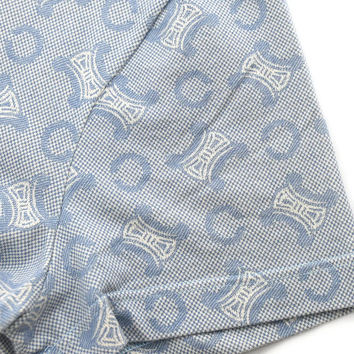 Celine Macadam T-shirt Light Blue #L - Image 5