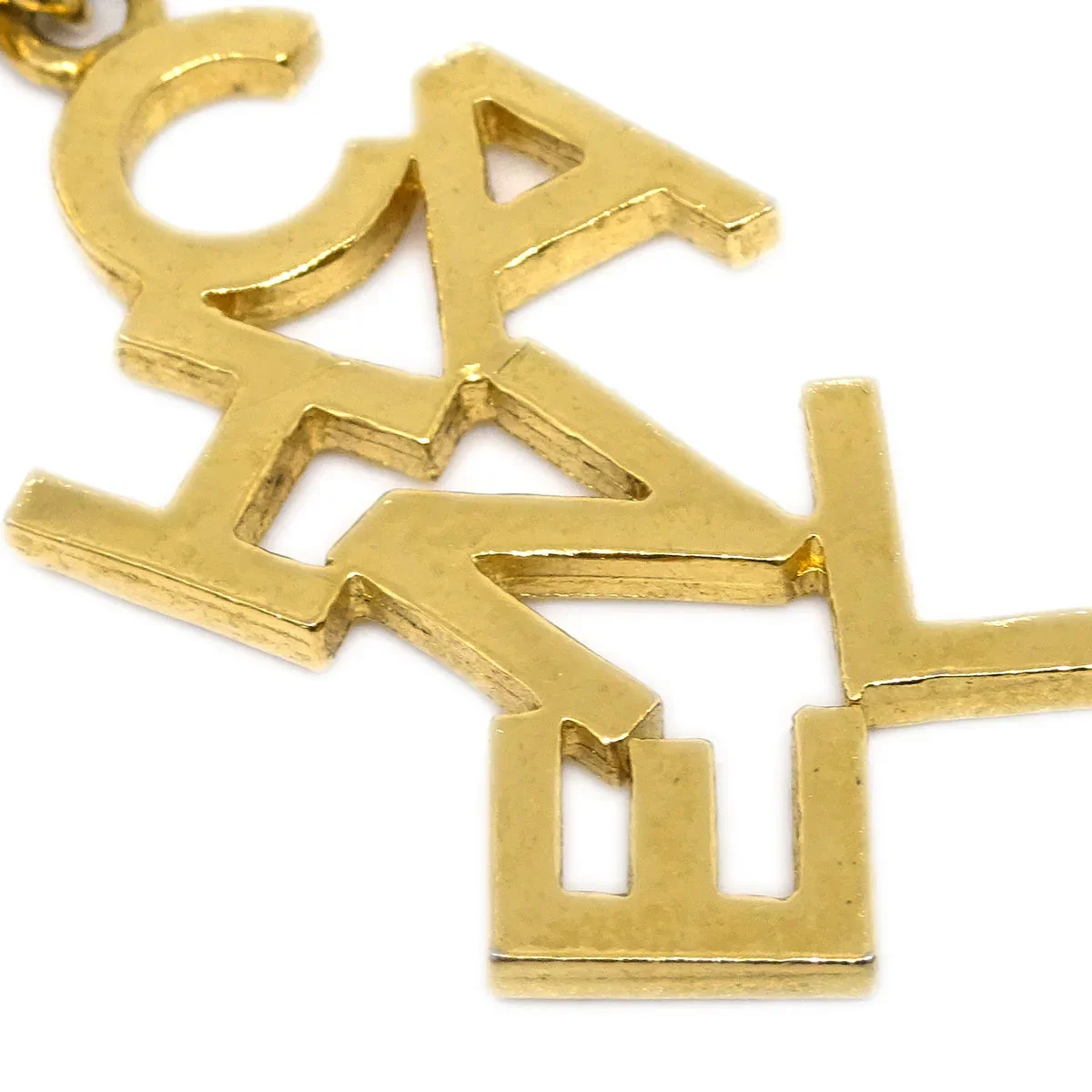 Chanel Gold Dangle Earrings Clip-On - Image 2