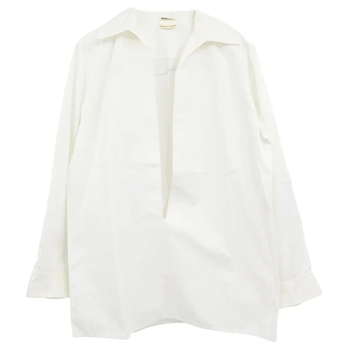 Hermes Shirt Blouse White #38