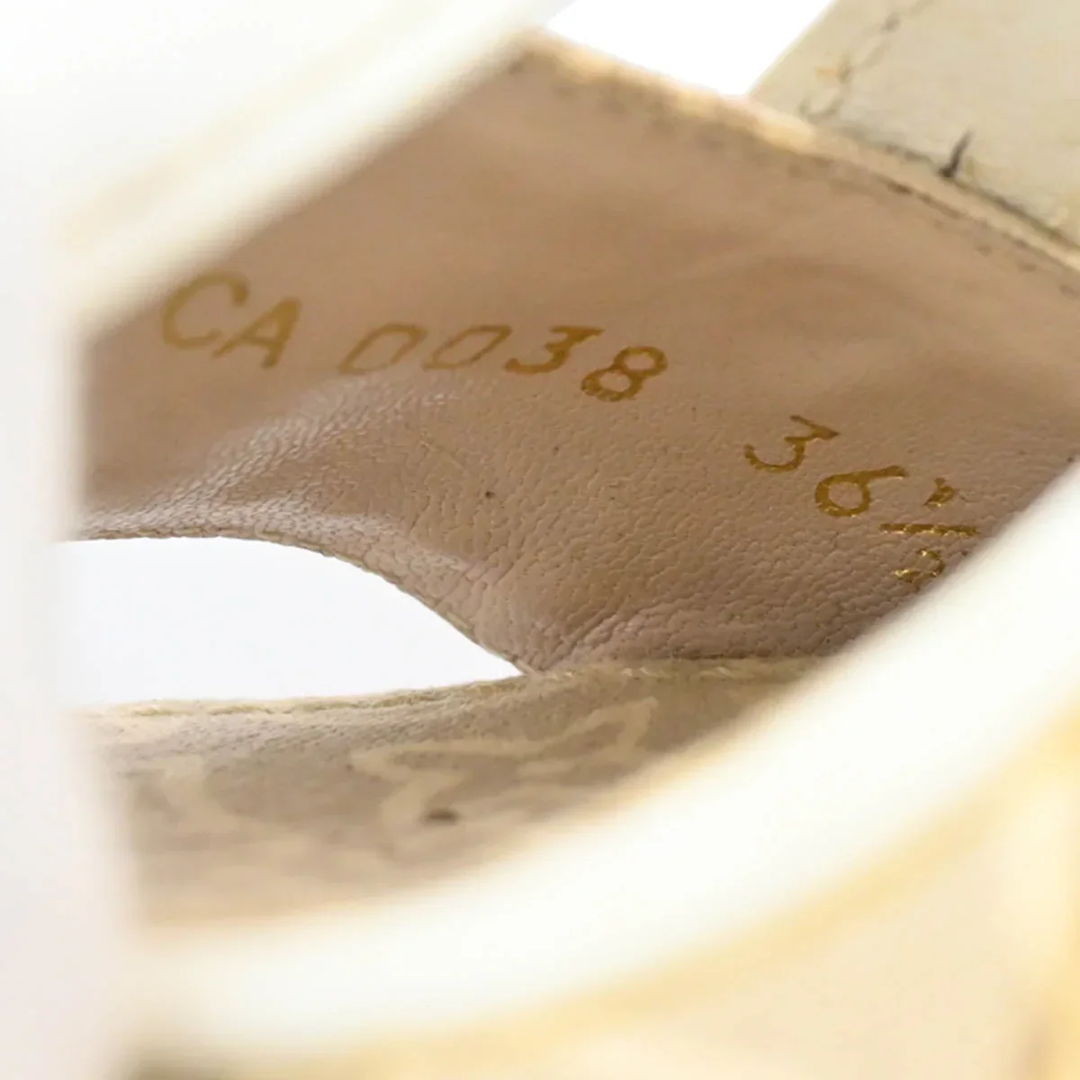 Louis Vuitton * 2008 Canvas Sandals Shoes #36 1/2 - Image 7
