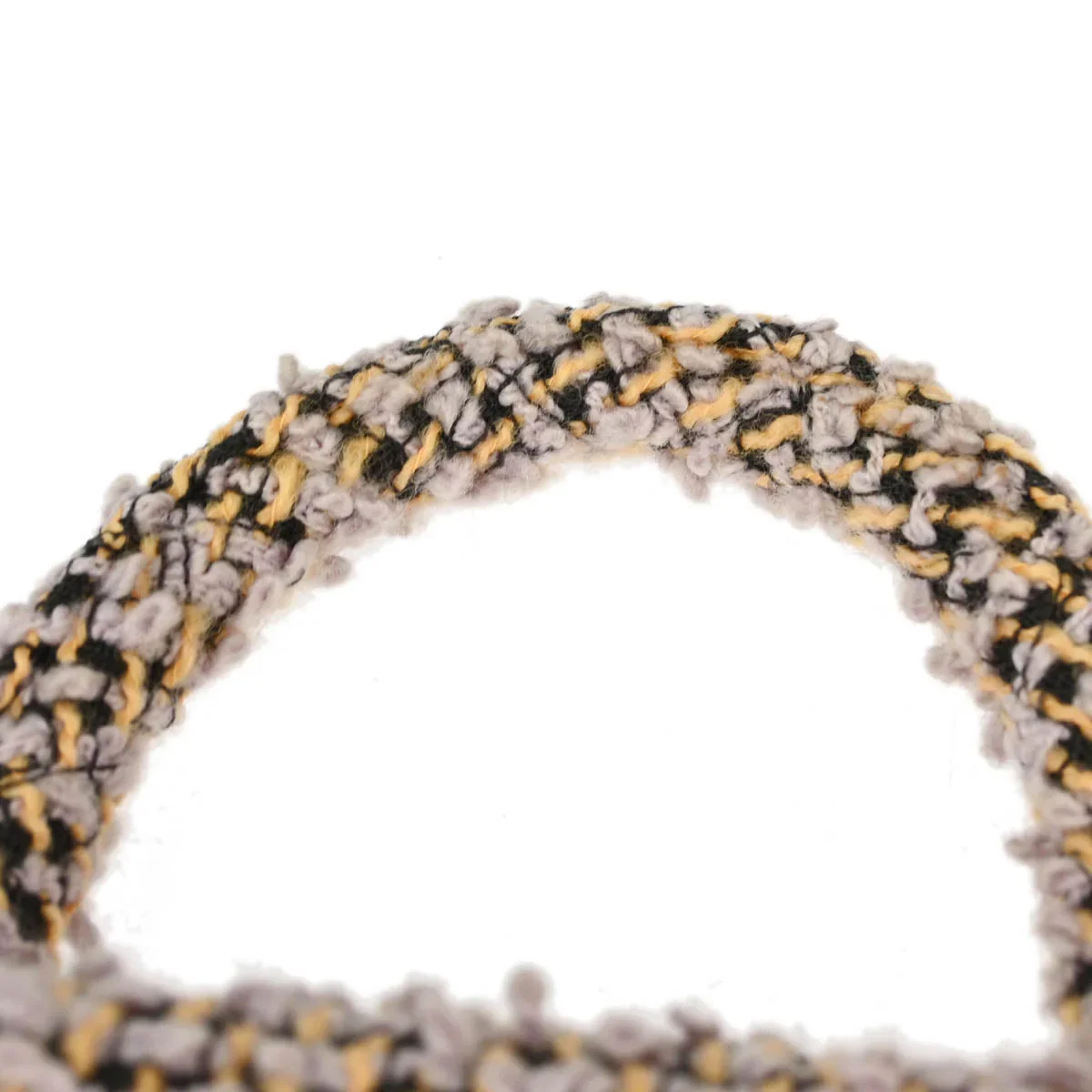 Chanel Purple Tweed Mini Square Handbag - Image 4