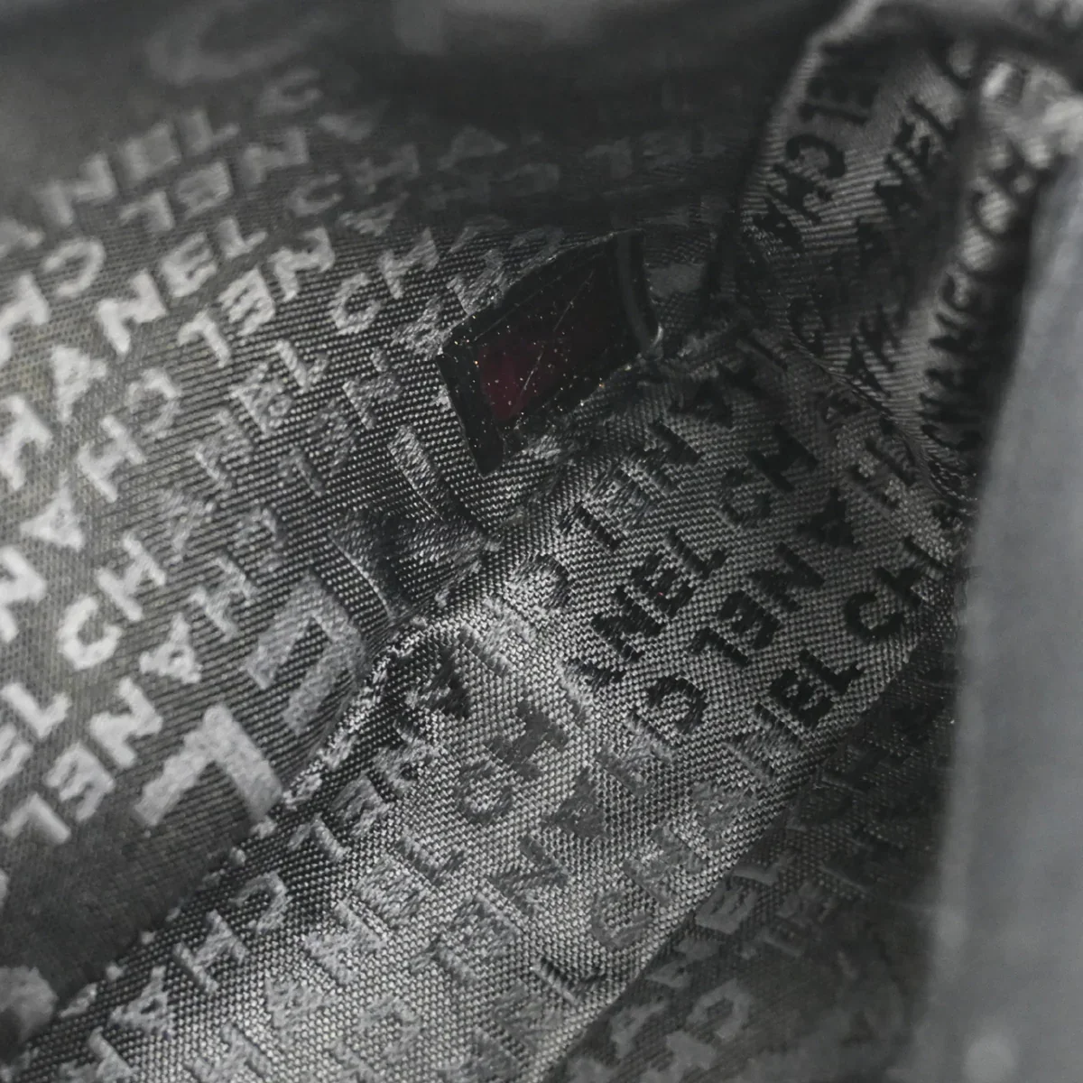 Chanel 2003-2004 Black Cotton Ice Cube Shoulder Bag - Image 11