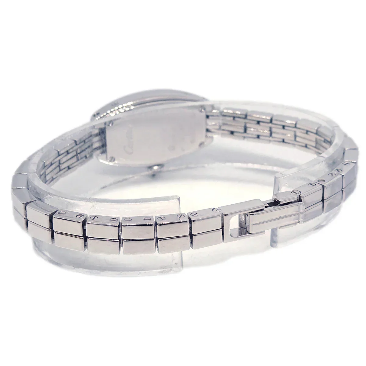 Cartier Mini Tonneau Lanieres Ref.2545 Quartz Watch 18KWG Diamond - Image 4