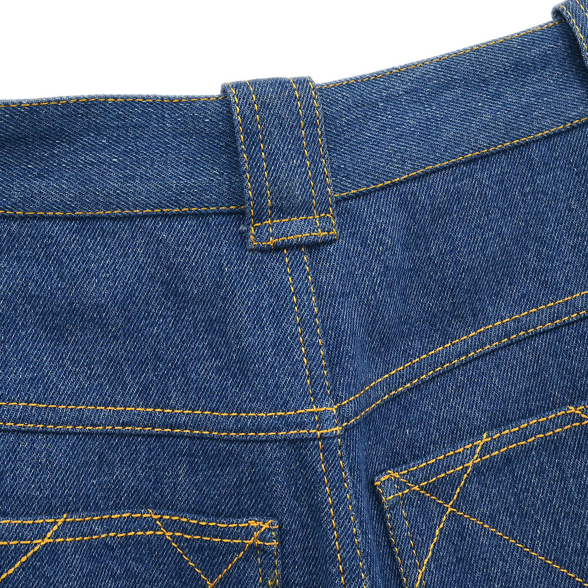 Chanel Long Denim Pants Blue #38 - Image 4