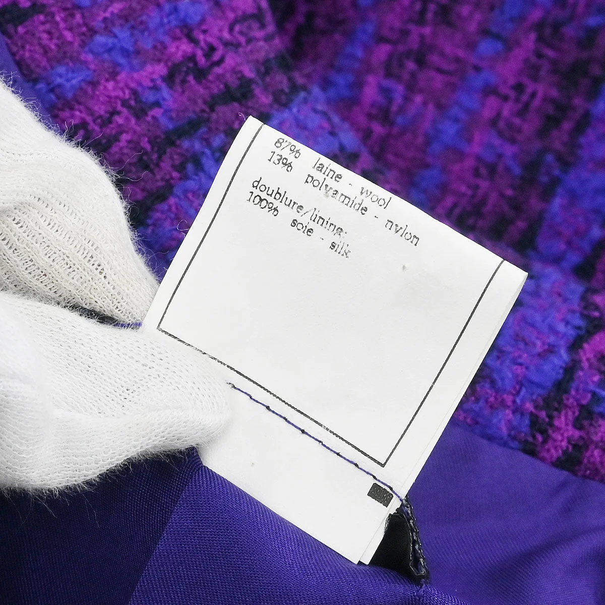 Chanel 1995 Jacket Coat Purple #42 - Image 10
