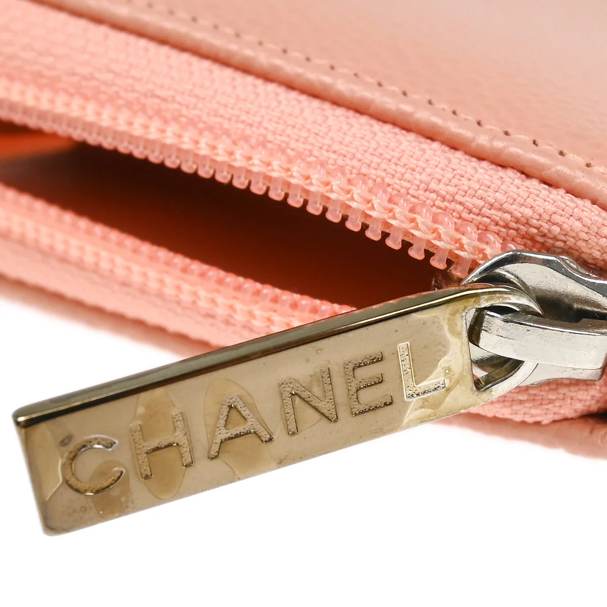 Chanel 2016-2017 Pink Caviar Long Wallet - Image 5