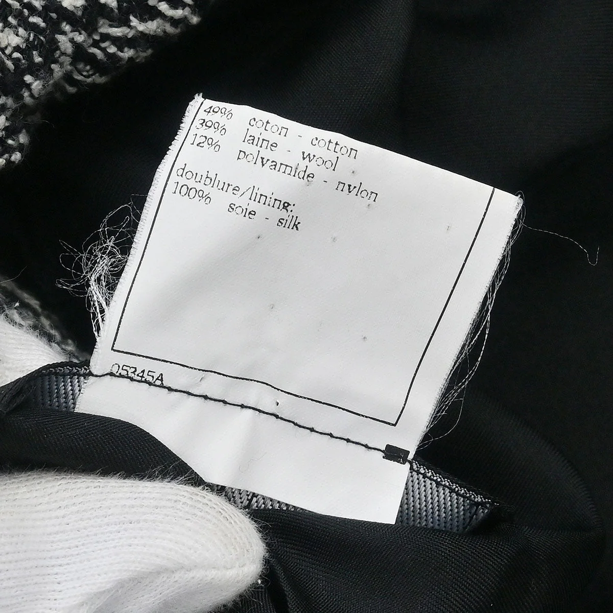 Chanel 1997 Collarless Jacket Black #36 - Image 9
