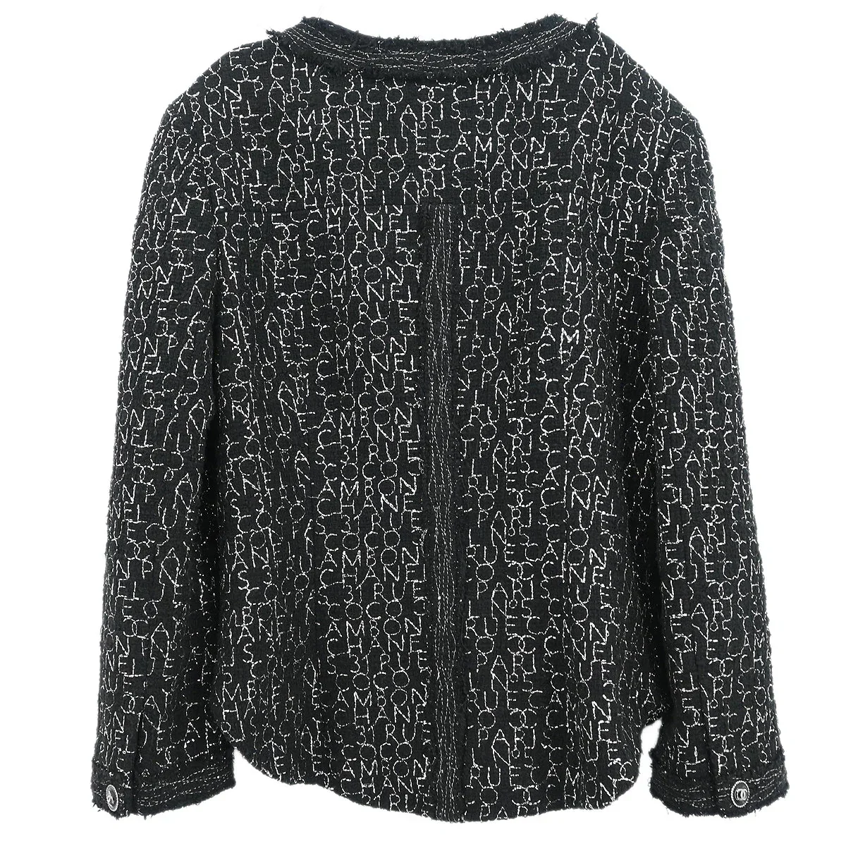 Chanel 2007 Collarless Jacket Black #38 - Image 2