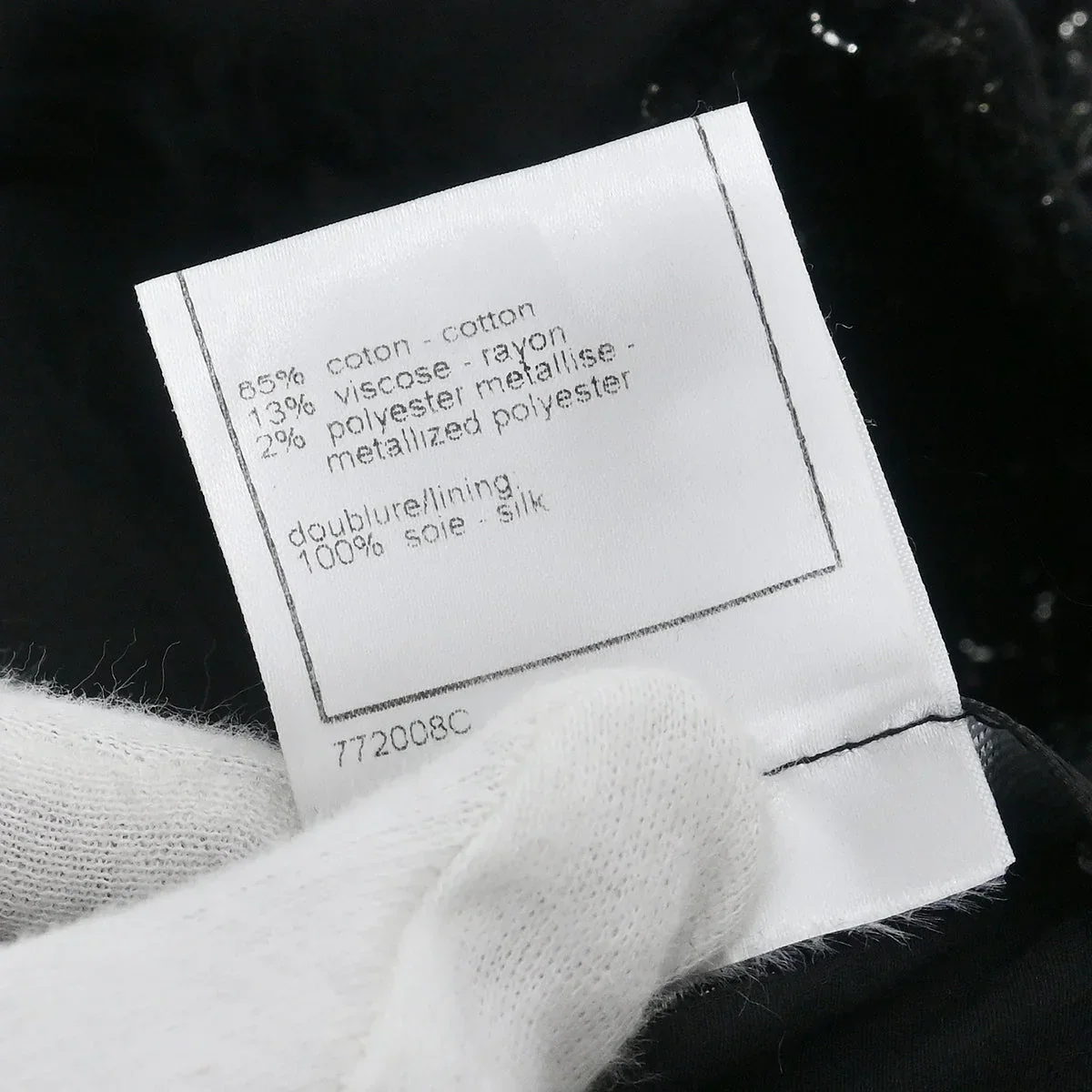 Chanel 2007 Collarless Jacket Black #38 - Image 9