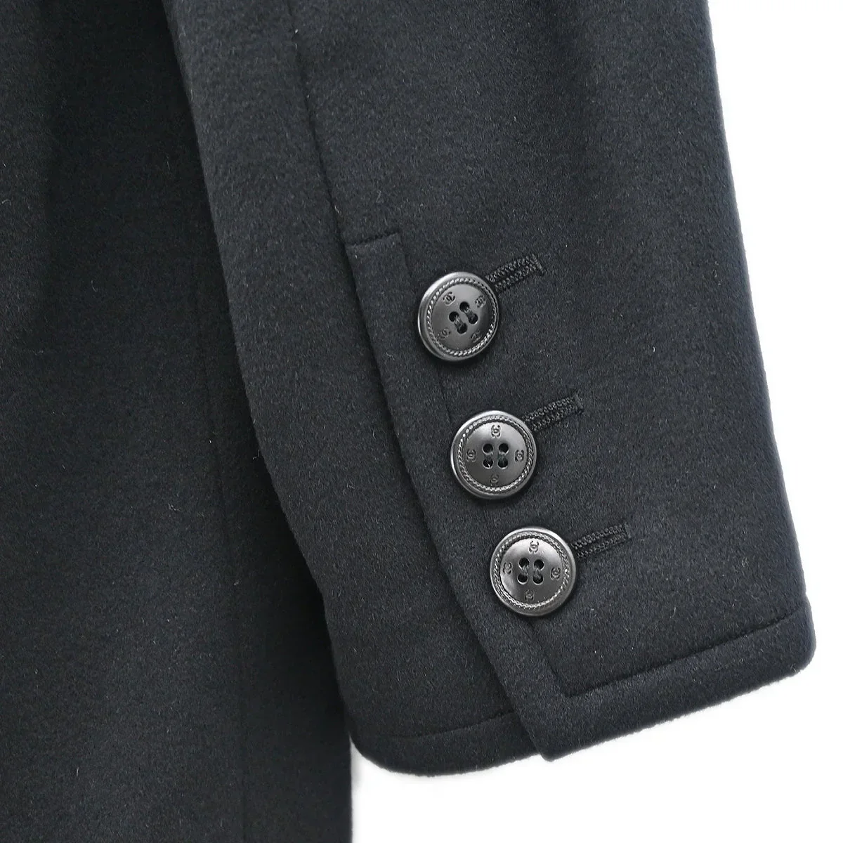 Chanel 1998 Coat Black #38 - Image 3