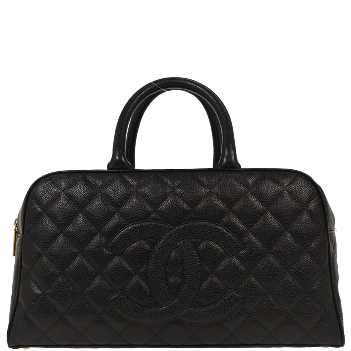 Chanel 2003-2004 Black Calfskin Bowling Bag