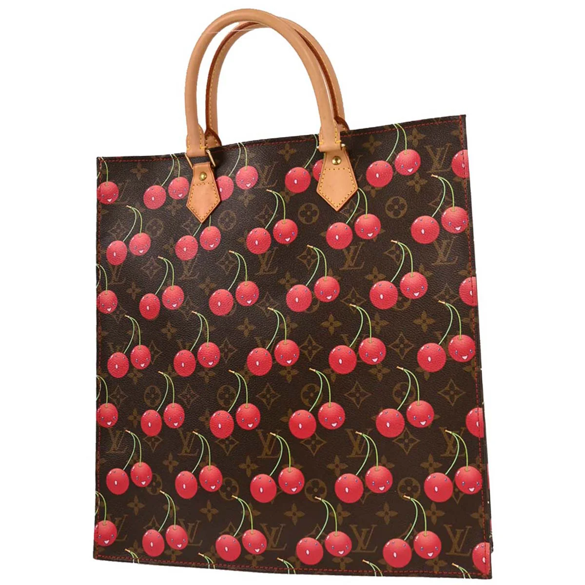 Louis Vuitton Monogram Cherry Sac Plat Tote Handbag M95010 - Image 2