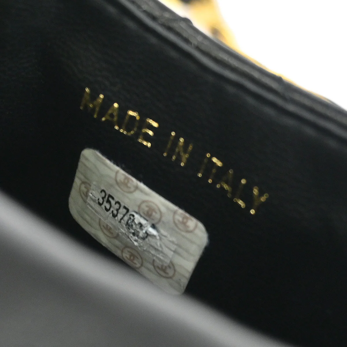 Chanel 1994-1996 Black Lambskin Chain Shoulder Bag Pochette Case - Image 7