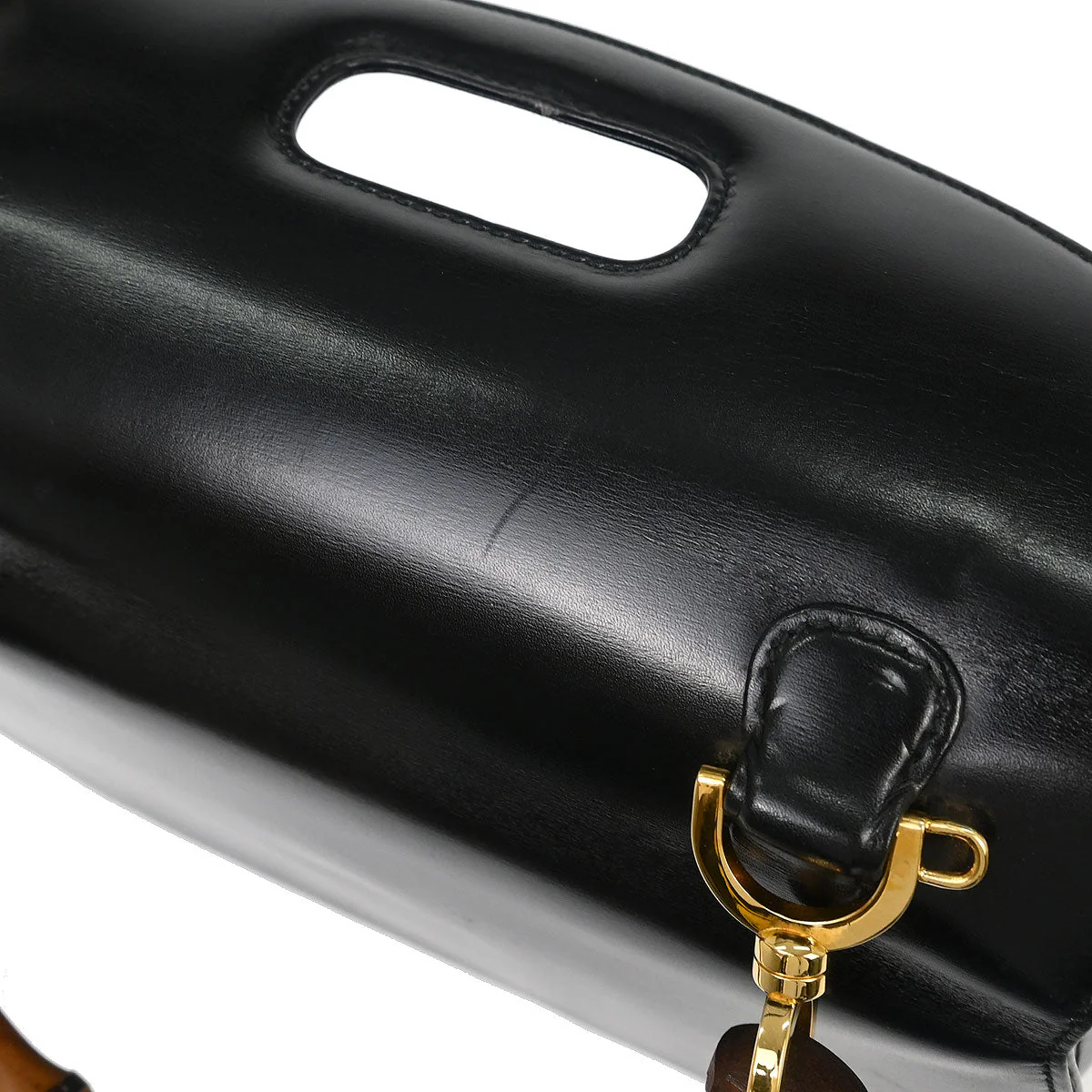 Gucci Black Bamboo 2way Shoulder Handbag - Image 6