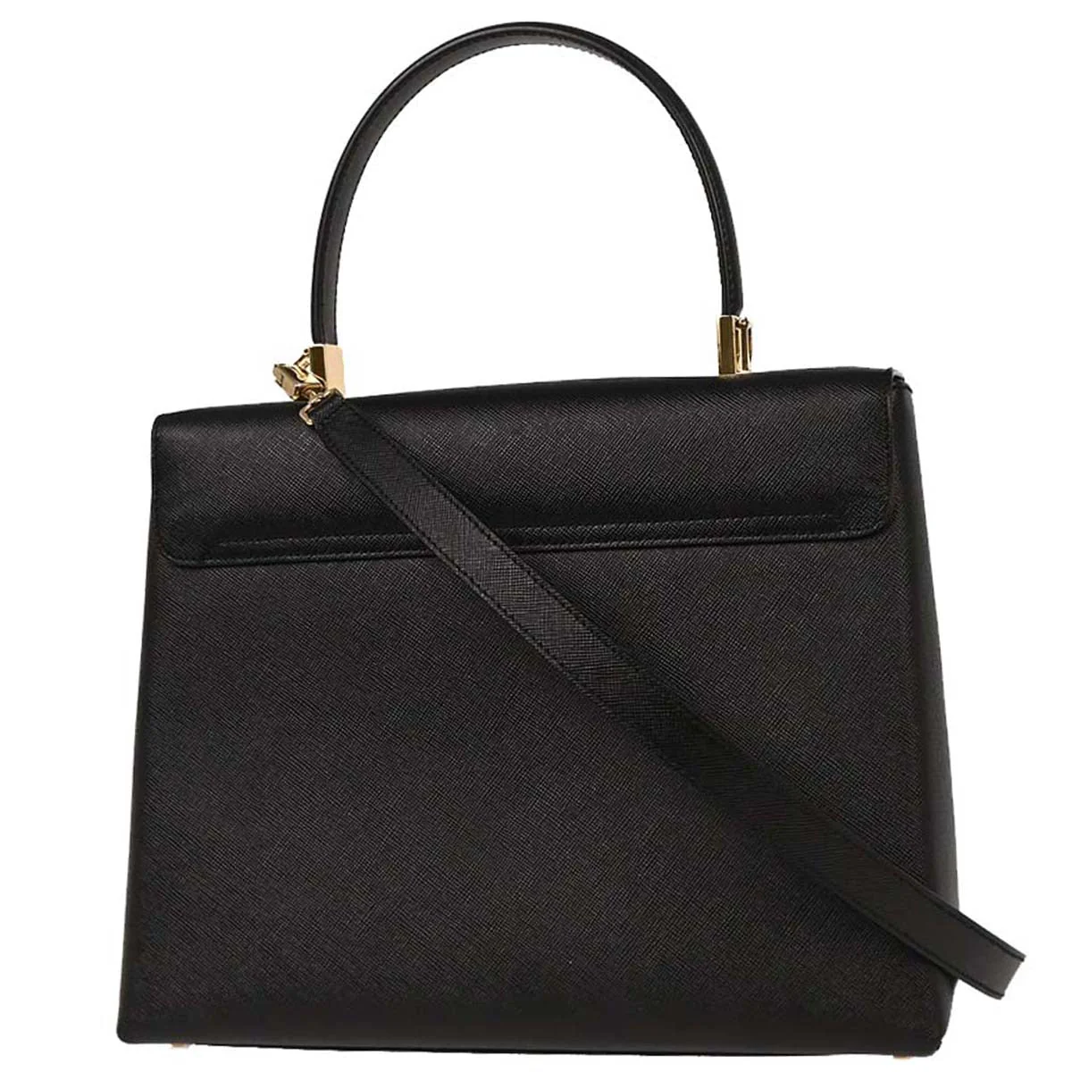 Salvatore Ferragamo Black Gancini 2way Shoulder Handbag - Image 2