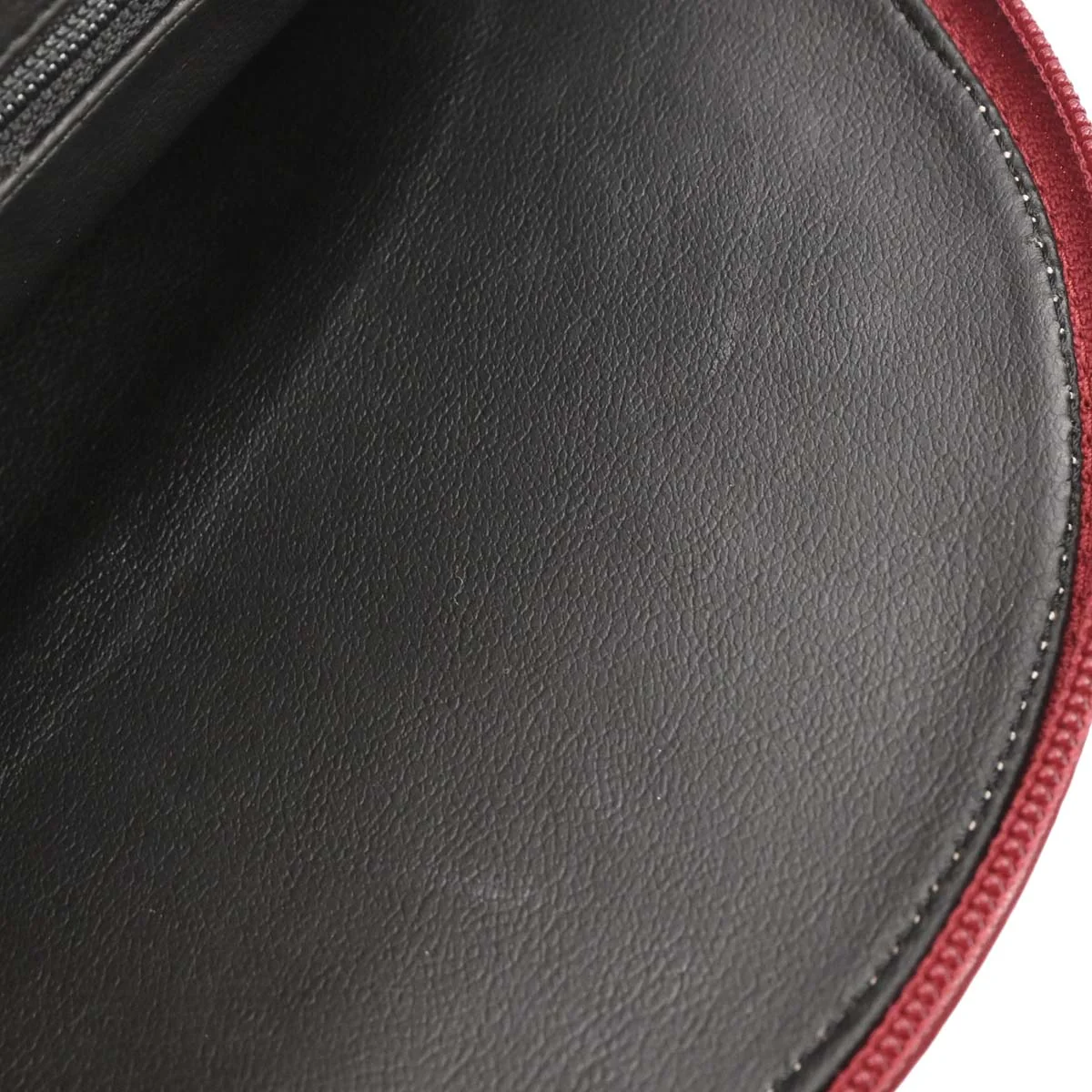 Yves Saint Laurent Red Leather Y Cut Out Handbag - Image 9