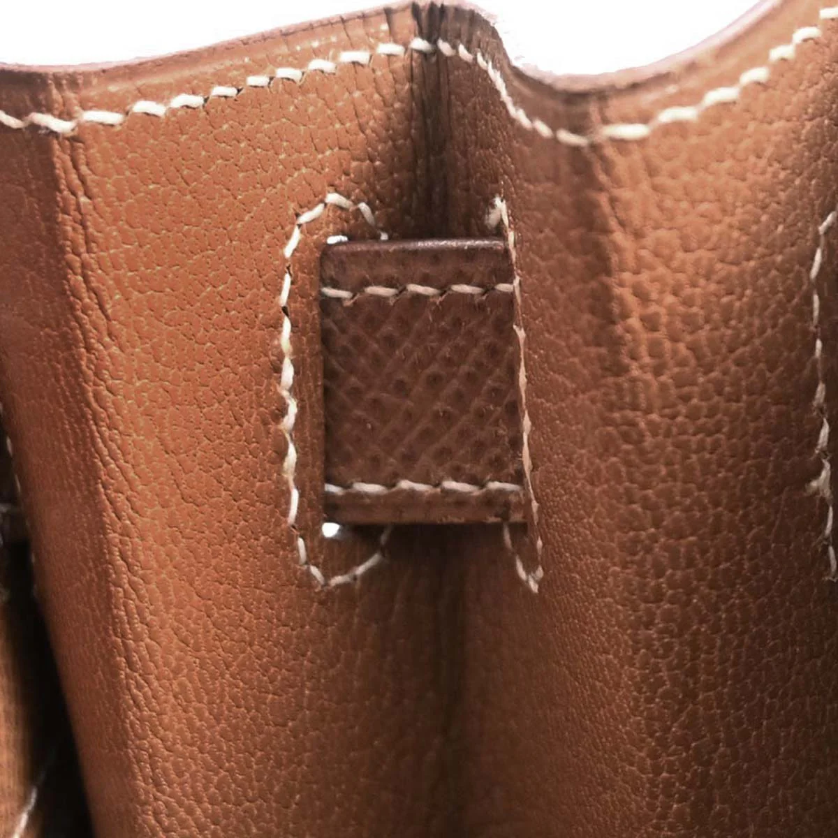 Hermes Gold Courchevel Kelly 28 Sellier 2way Shoulder Handbag - Image 9