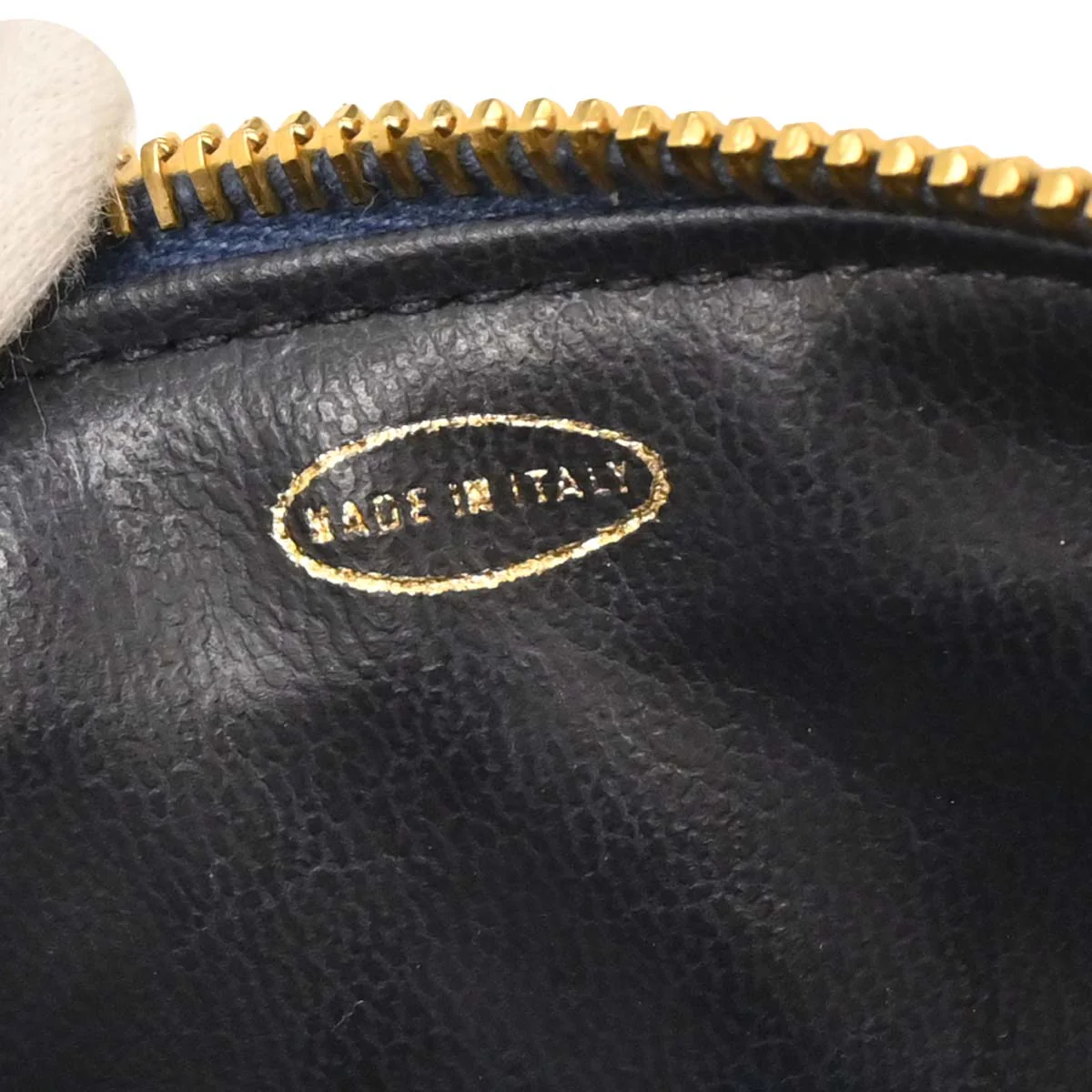 Chanel Blue Denim Vanity Handbag - Image 9