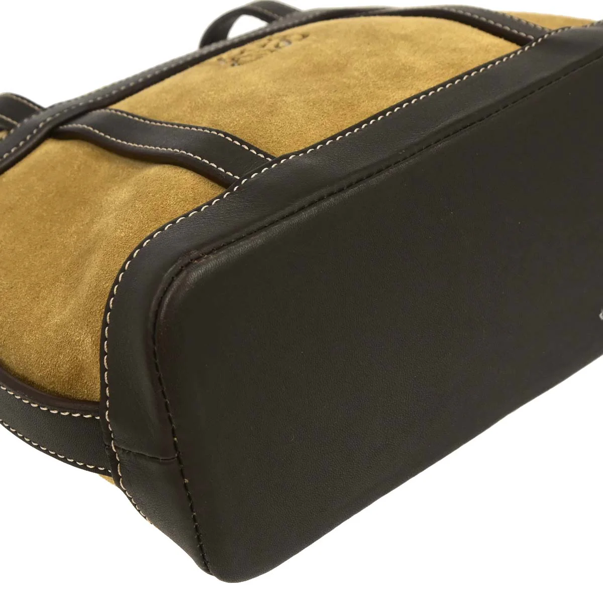 Loewe Beige Suede Tote Handbag - Image 3