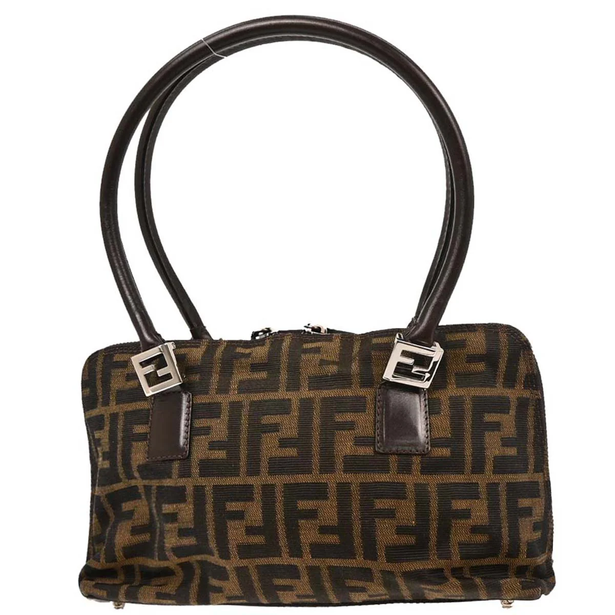 Fendi Brown Zucca Handbag - Image 2
