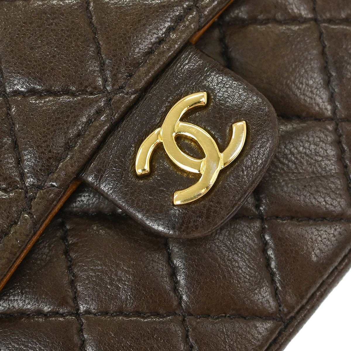Chanel Brown Lambskin Classic Flap Micro Bum Belt Bag - Image 6