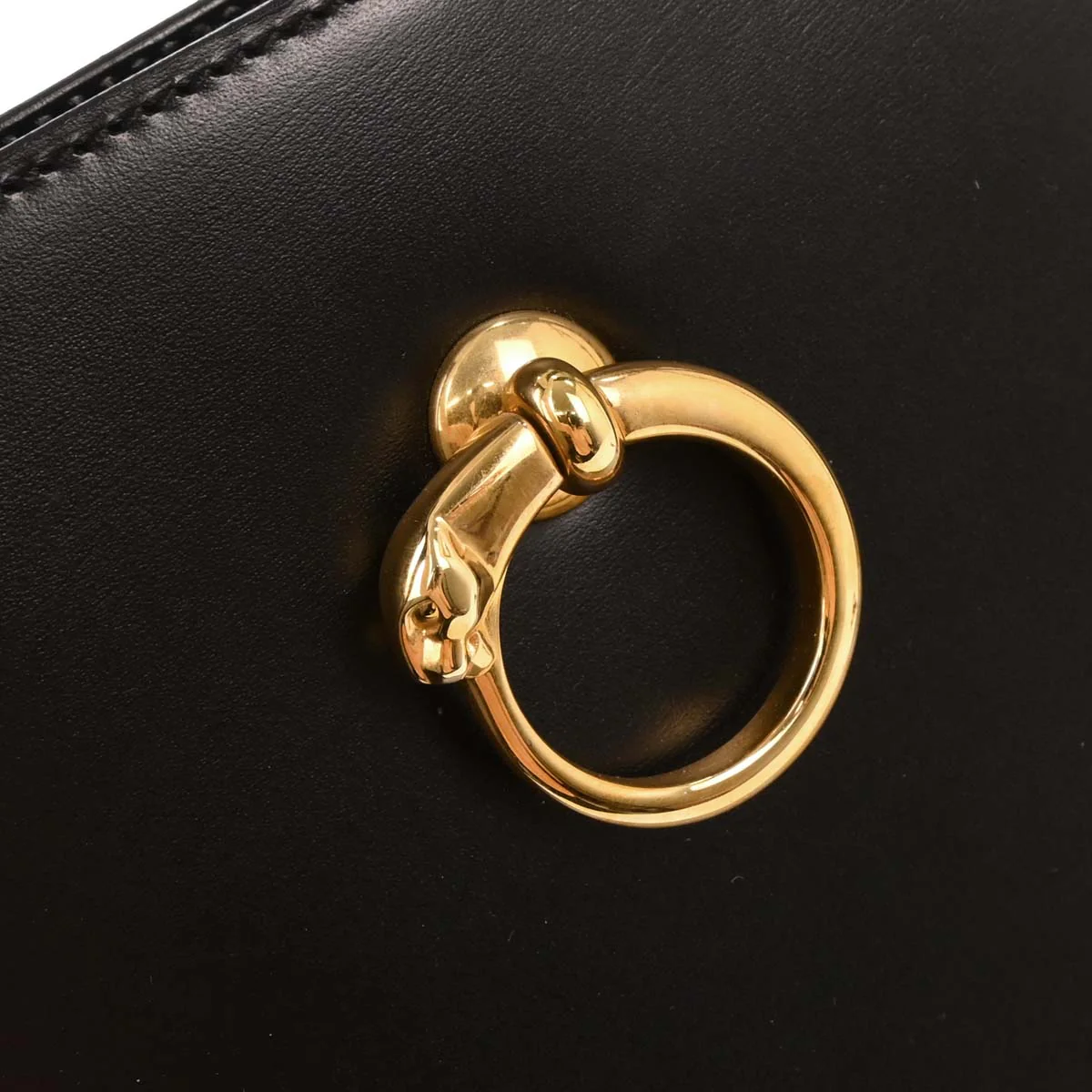Cartier Black Leather Panthere 2way Shoulder Handbag - Image 6