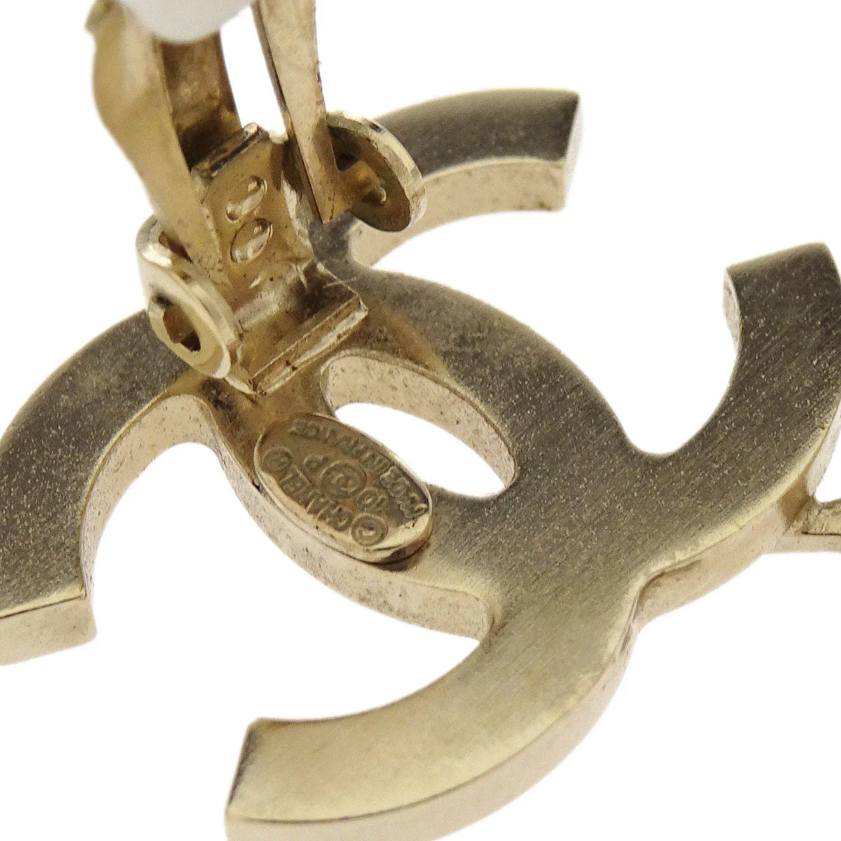 Chanel Gold CC And Arrow Earrings Clip-On 10P - Image 4